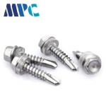 410 stainless steel outer hexagonal self-drilling screw color steel tile self-tapping self-drilling dovetail screw ST4.2~6.3
