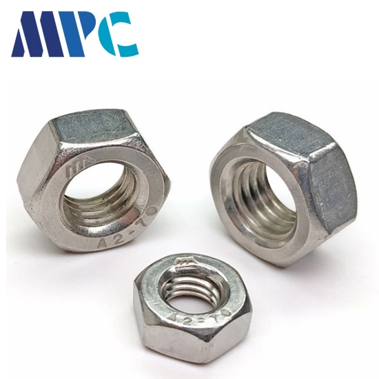 Details about   304 Stainless Steel Left Hand Thread Hex Nut Metric M4 M5 M6 M8 M10 M12 M14-M20