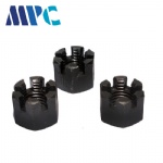 Blackened slotted nut Grade 8 high strength slotted nut Hexagonal slotted nut supports non-standard customized