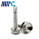 410 stainless steel outer hexagonal self-drilling screw washer with rubber self-tapping self-drilling screw dovetail self-drilling screw M5.5