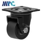 Reinforced nylon high load capacity casters, heavy machinery low center of gravity universal wheels