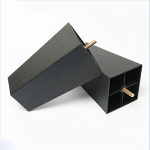 Square sofa plastic feet, furniture plastic feet, 83*200mm high square feet