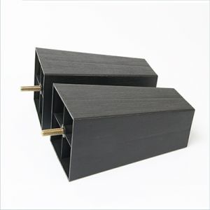 Square sofa plastic feet, furniture plastic feet, 83*200mm high square feet
