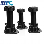 Cabinet plastic support feet furniture sofa kitchen cabinet feet Cabinet legs thickened black height plastic adjustable cabinet feet wholesale